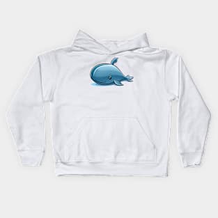 Cute Simple Whale Kids Hoodie